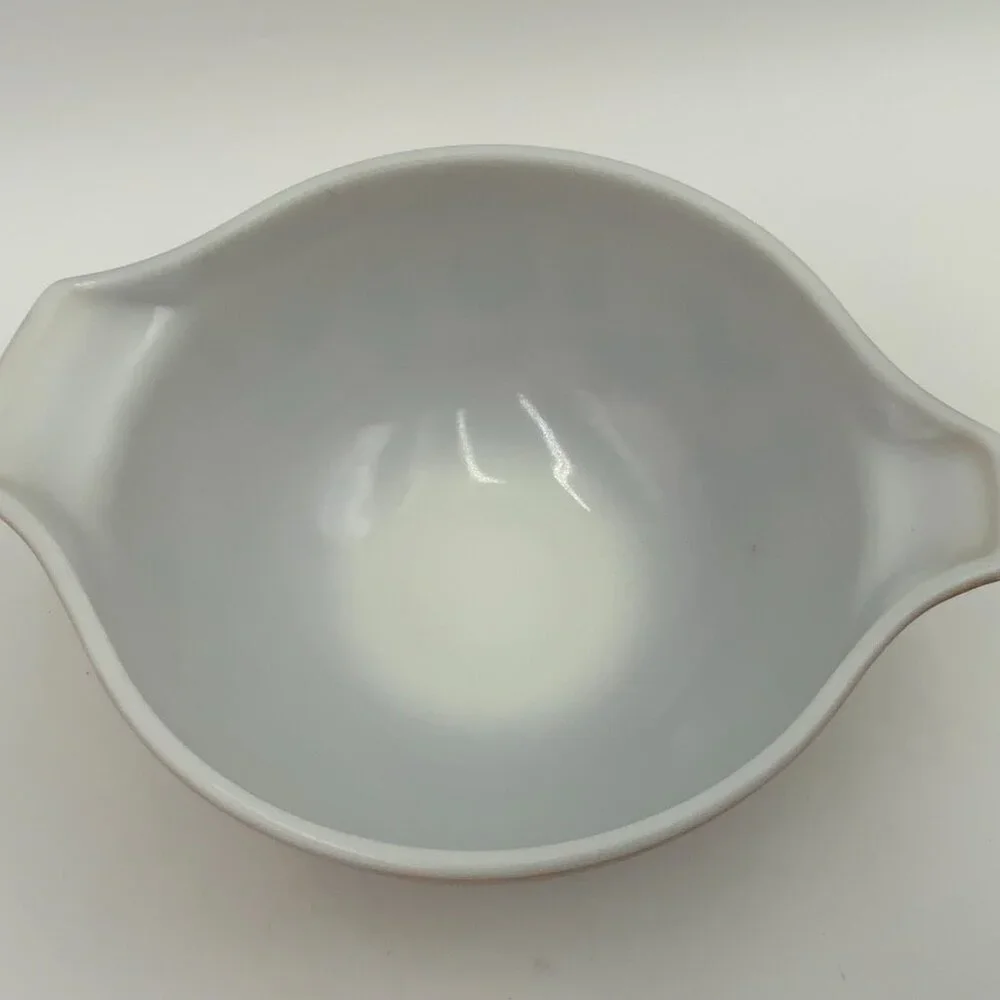 PYREX Early American Cinderella Mixing Bowl, #442, 1-1/2 QT, Brown & Gold